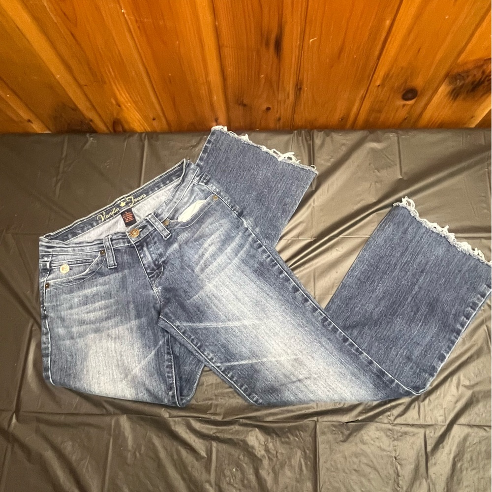 Vanilla Star Size 5 Y2K Bootcut Flare Women's  Denim Jeans NWT Waist 27 Low Rise